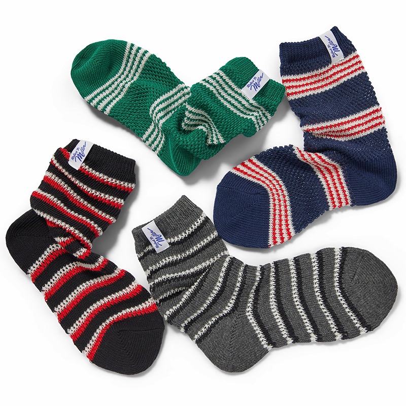 356C  Mesh border socks 23-25cm