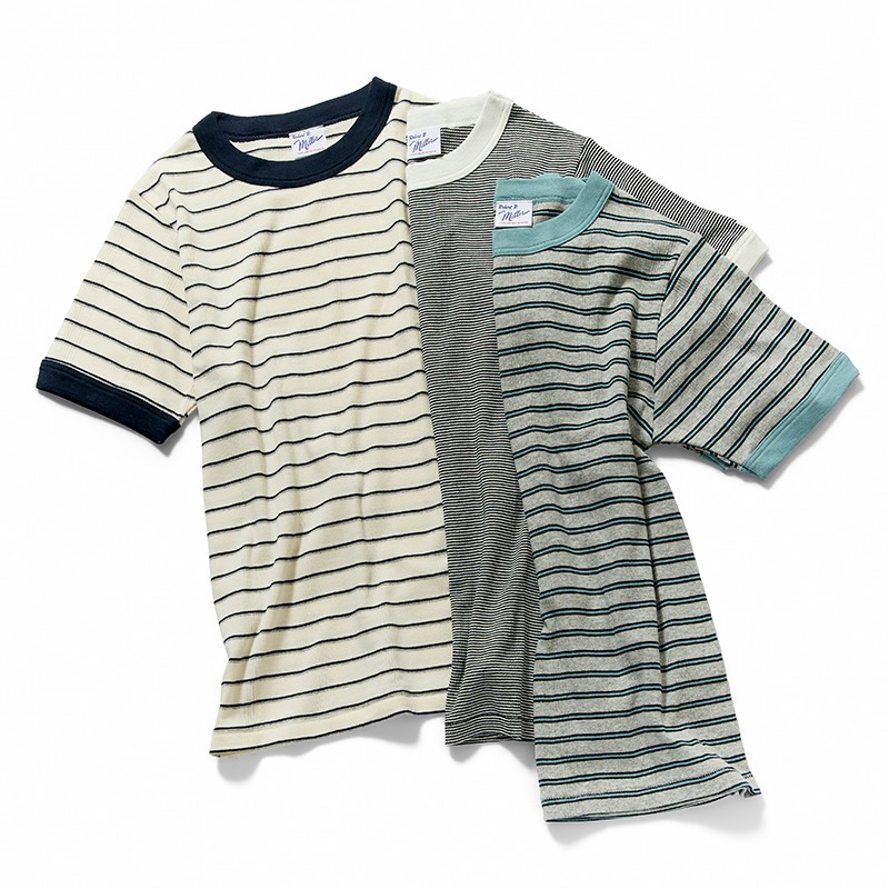 849C  Panel-rib T-shirt
