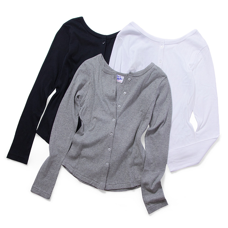 866C  Panel-rib cardigan
