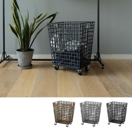 ROUGH KNIT LAUNDRY BASKET with CASTER 45L /（ ラフニット ランドリーバスケット キャスター45L）