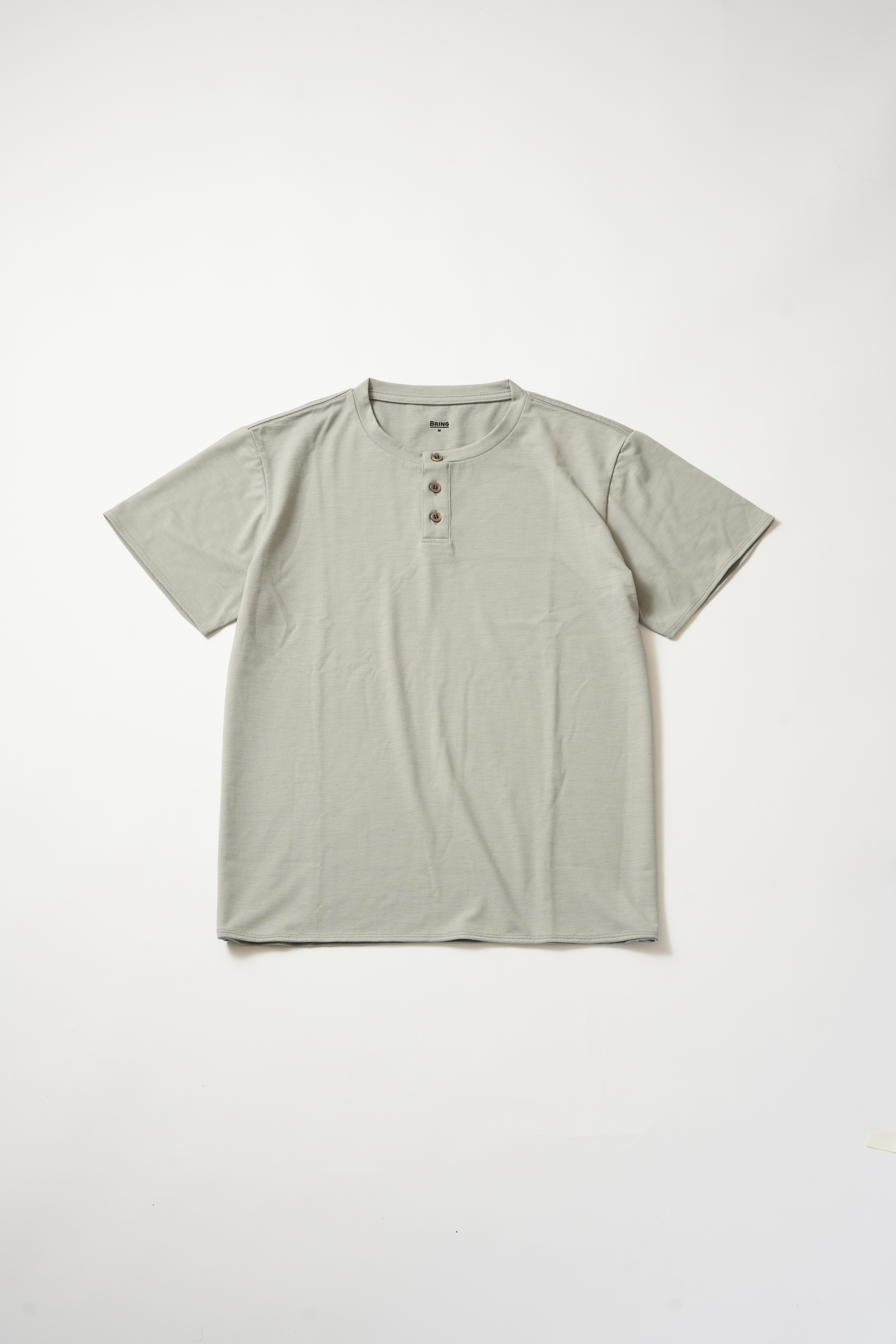 BW0117 WUNDERWEAR ヘンリーネック Tシャツ