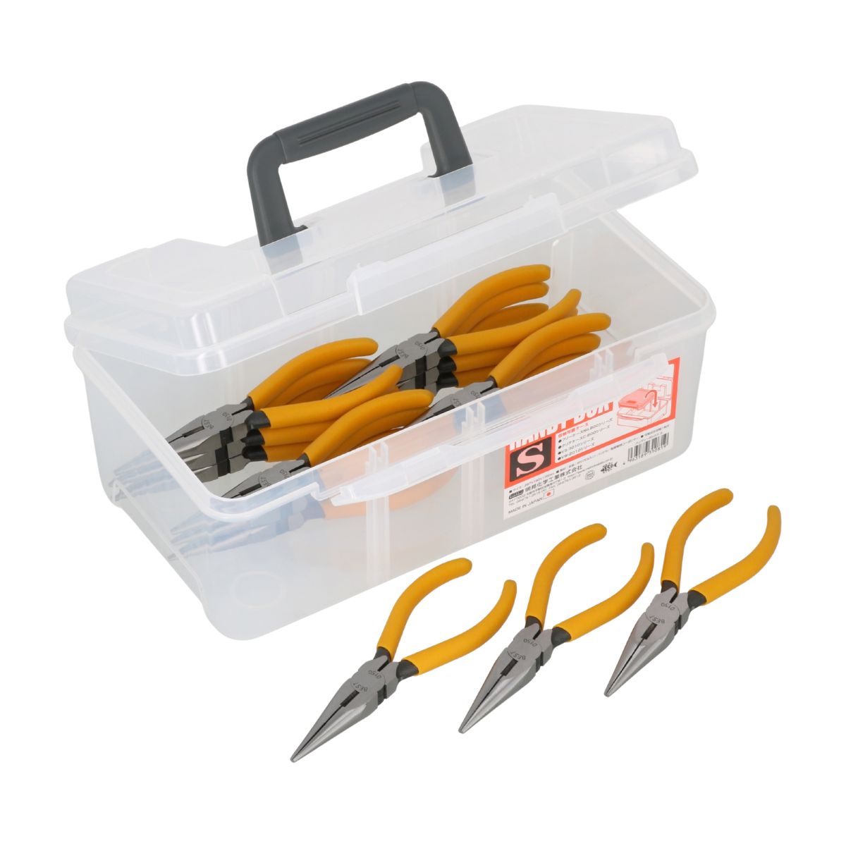 ラジオペンチ 15本組 クリアケース入 全2種