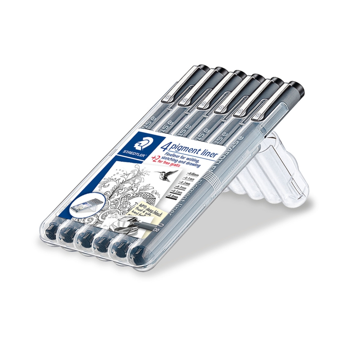 ステッドラー ピグメントライナー 6本組