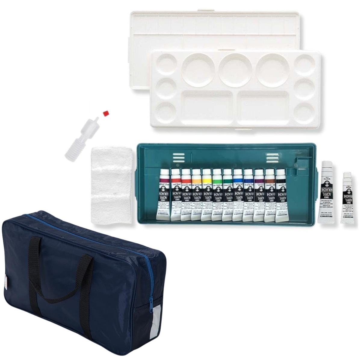 BSSオリジナル美術のかばんⅡセット ターナー･アクリルガッシュ･プライム 13色14本