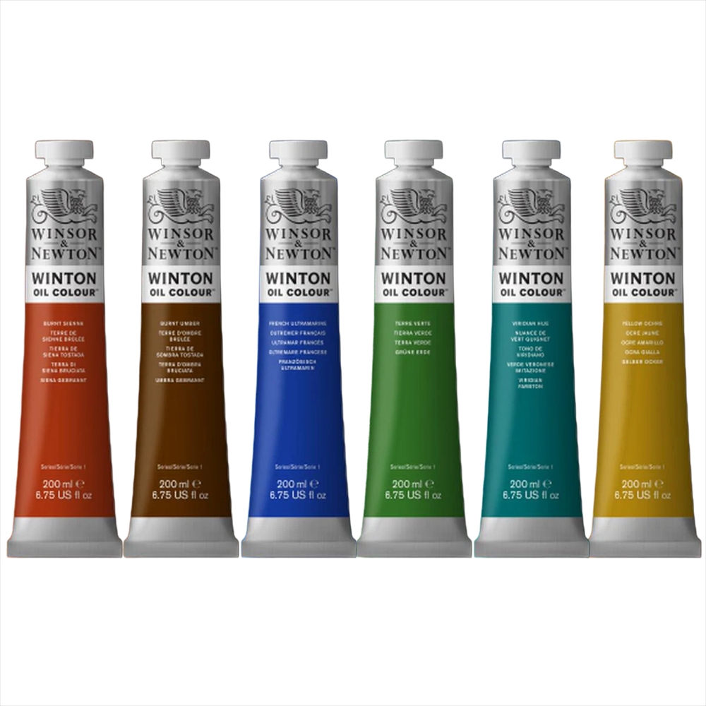 ウィンザー＆ニュートン ウィントンオイルカラー 200mL　全2セット