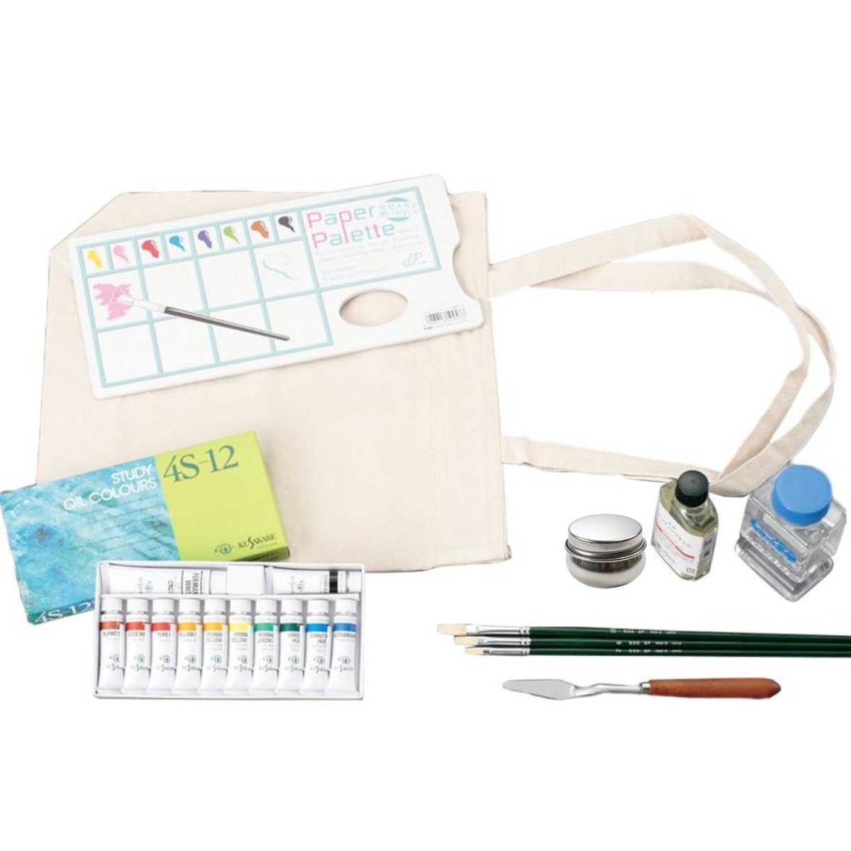油絵の具 スケッチセット BK No.1 トートバッグ