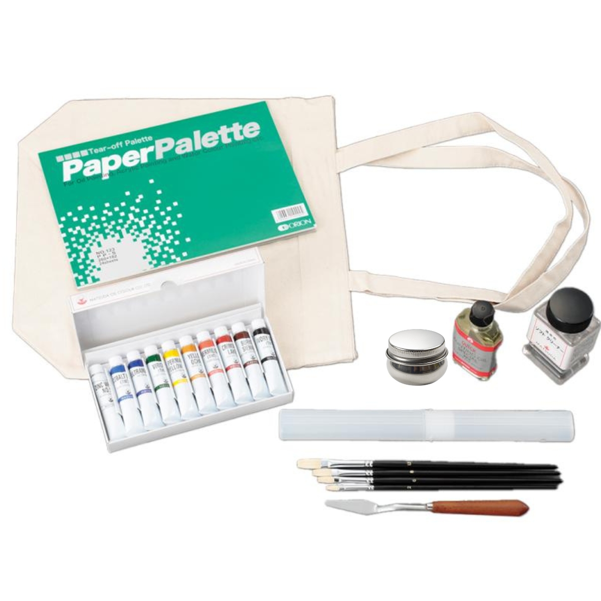 油絵の具スケッチセット E-3 トートバッグ