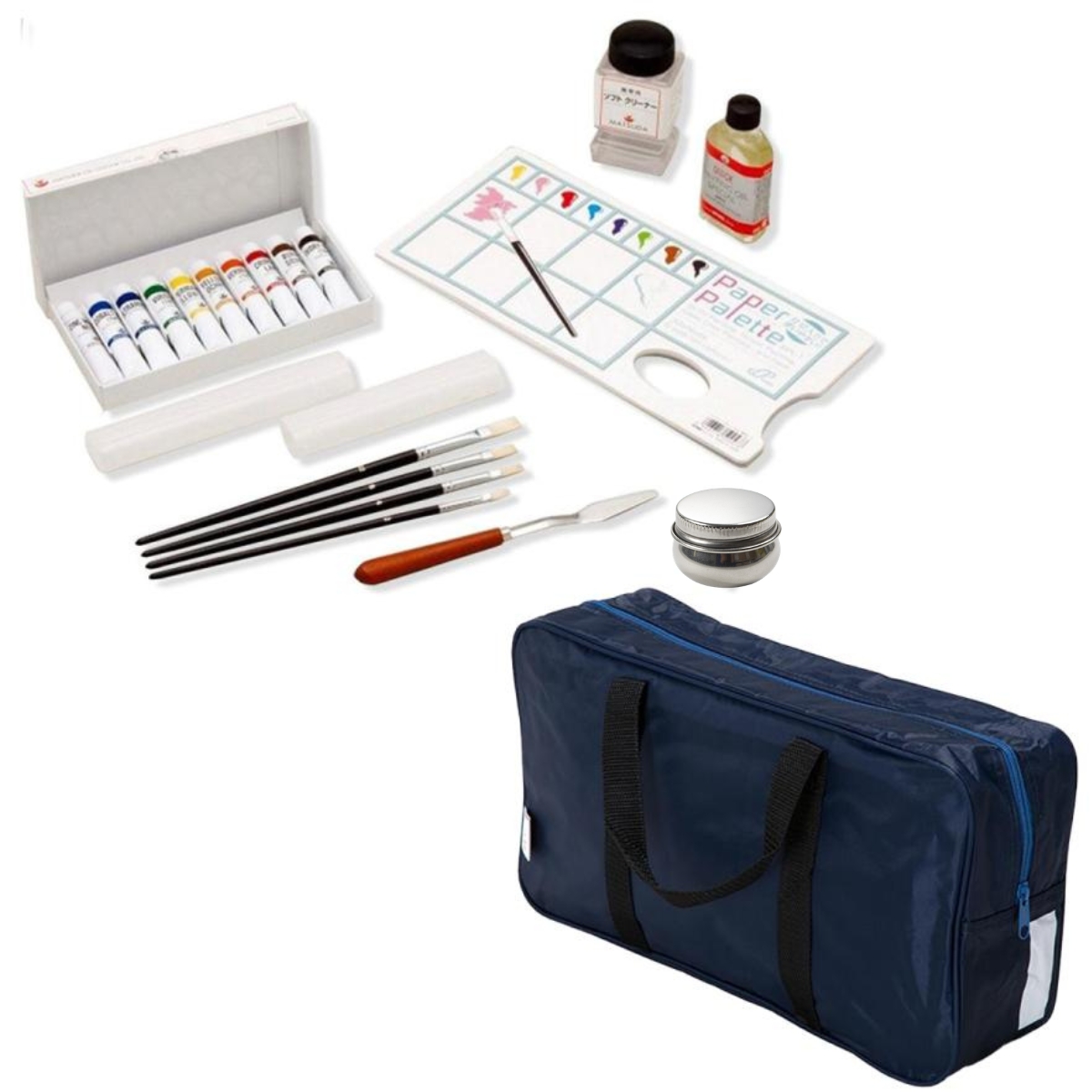油絵の具 美術のかばんⅡマツダE-3セット