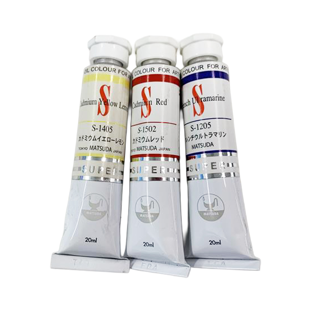 マツダ スーパー油絵の具 単色 6号 20mL　全101色