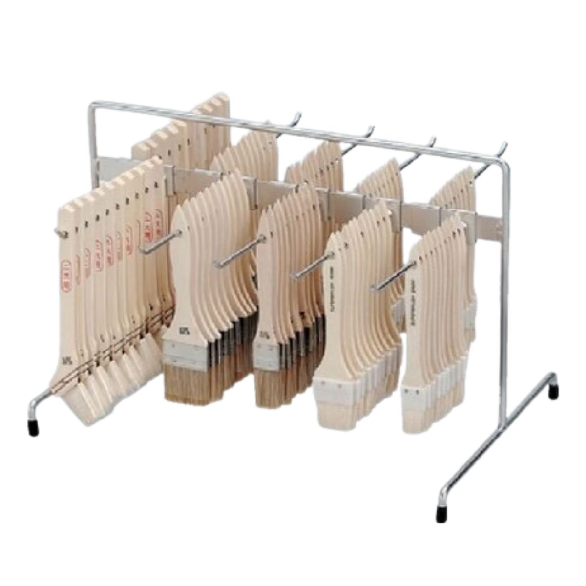 塗装刷毛ハンガーセットTH-100型 刷毛10種×10本