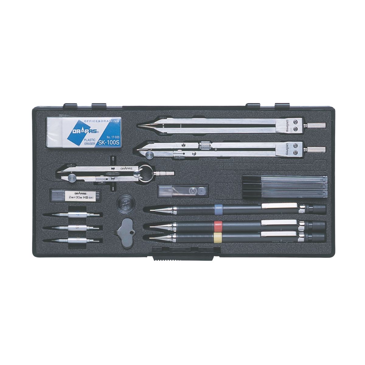 製図器 ドイツ式 9本組 19品 01-429