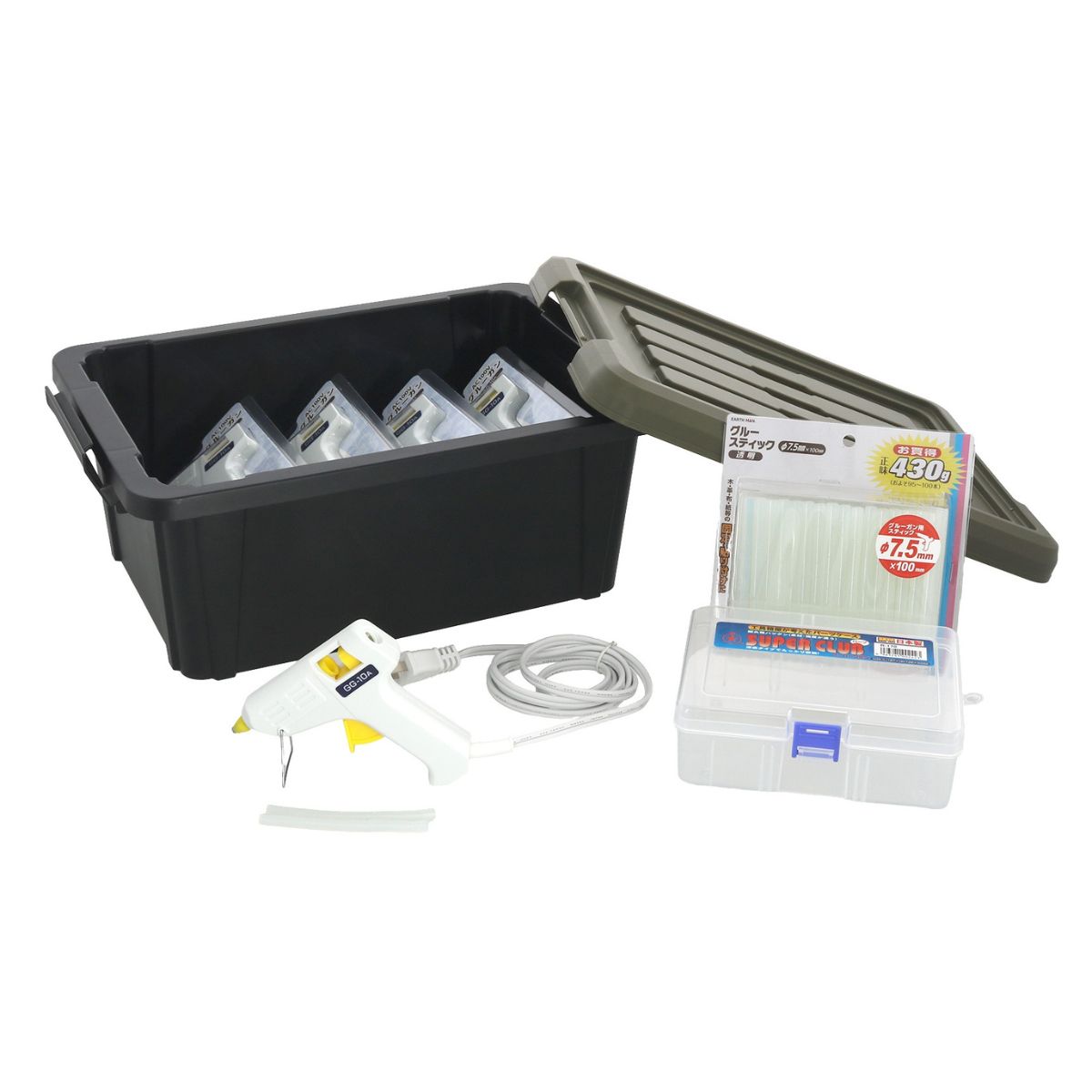 M&M グルーガンGG-10A 5個組 収納ケース入