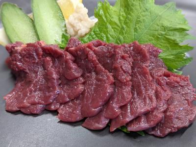 【純国産】馬刺し　赤身　スライスカット済　冷凍　50gx20P