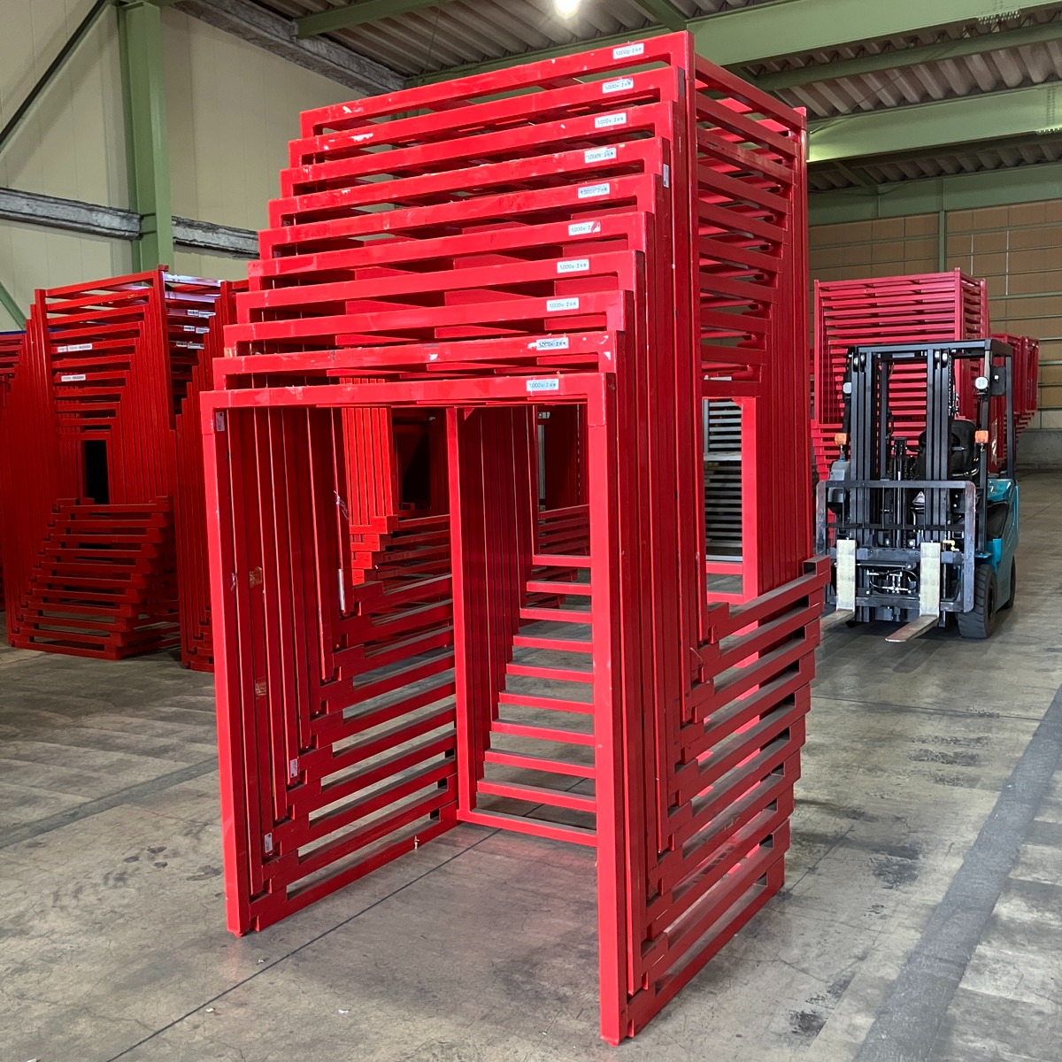 【中古】逆ネステナーW1350×D1200×H1675　1台12,700円×10台セット