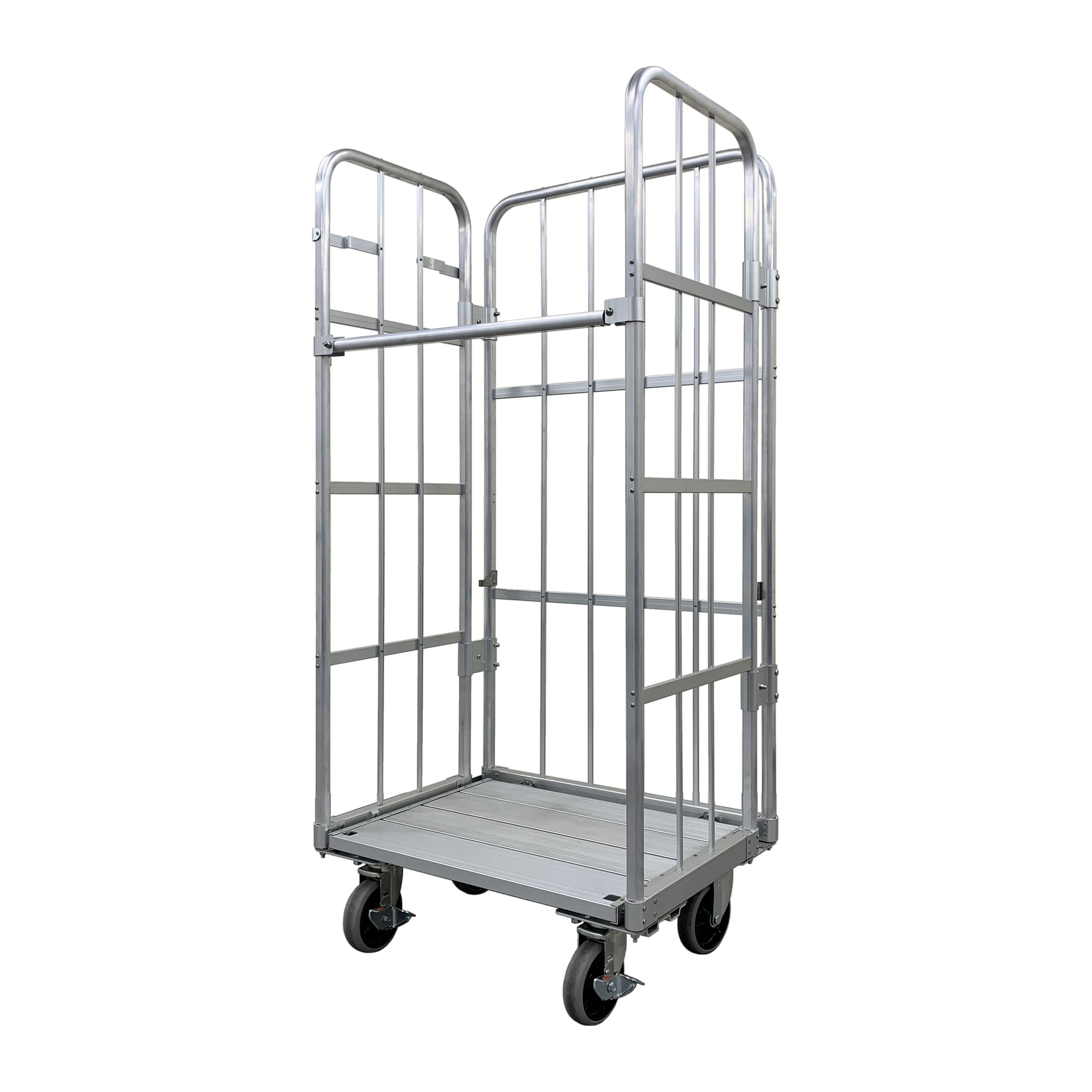 新品アルミ製カゴ台車 W812×D618×H1700mm