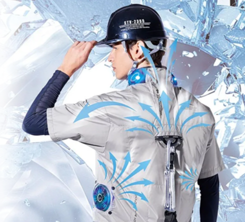 Wハイブリットクールウェア（ペルチェ×ファン）半袖タイプ