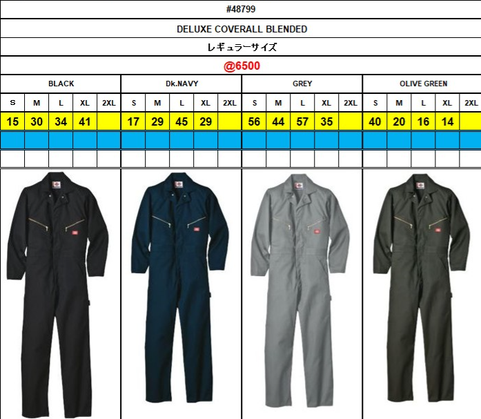 DICKIES(ディッキーズ) DELUXE COVERALL BLENDED