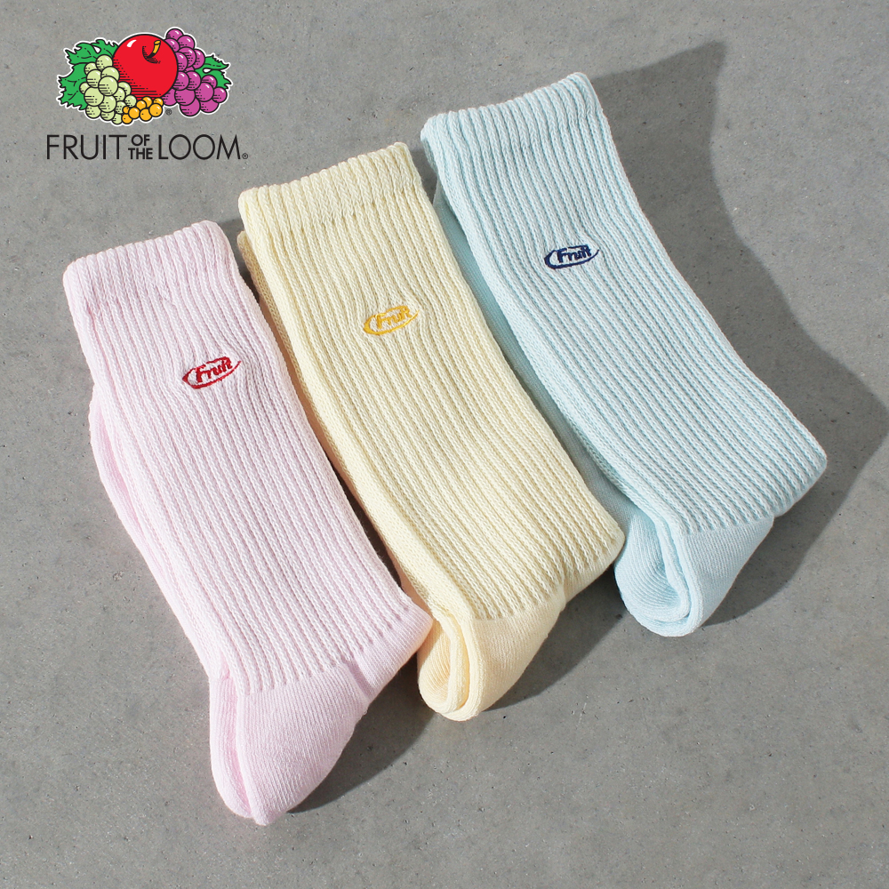 FRUIT OF THE LOOM (フルーツオブザルーム) C FTL マーク刺繍シグナル ソックス 靴下 A02