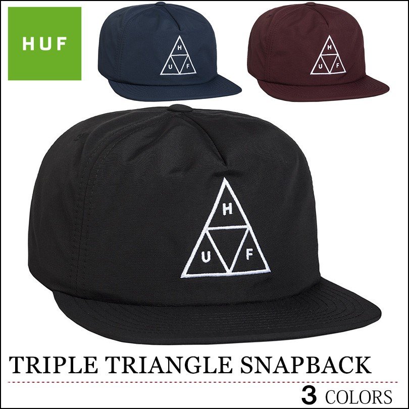 HUF(ハフ) TRIANGLE NYLON SNAPBACK BBキャップ スナップバック キャップ