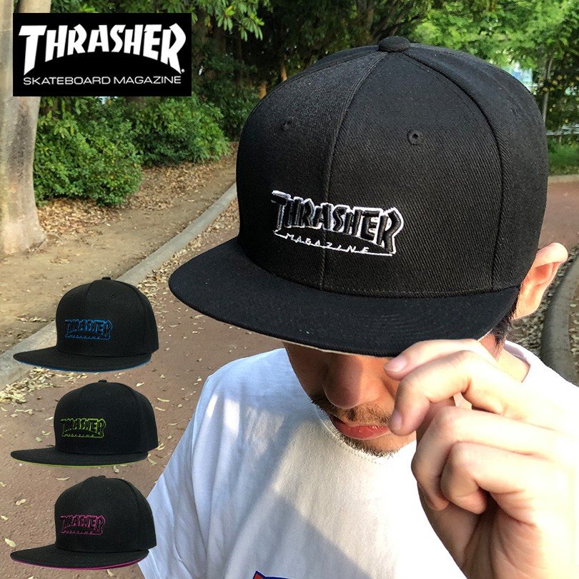 THRASHER(スラッシャー) マグロゴ スナップバック キャップ A08