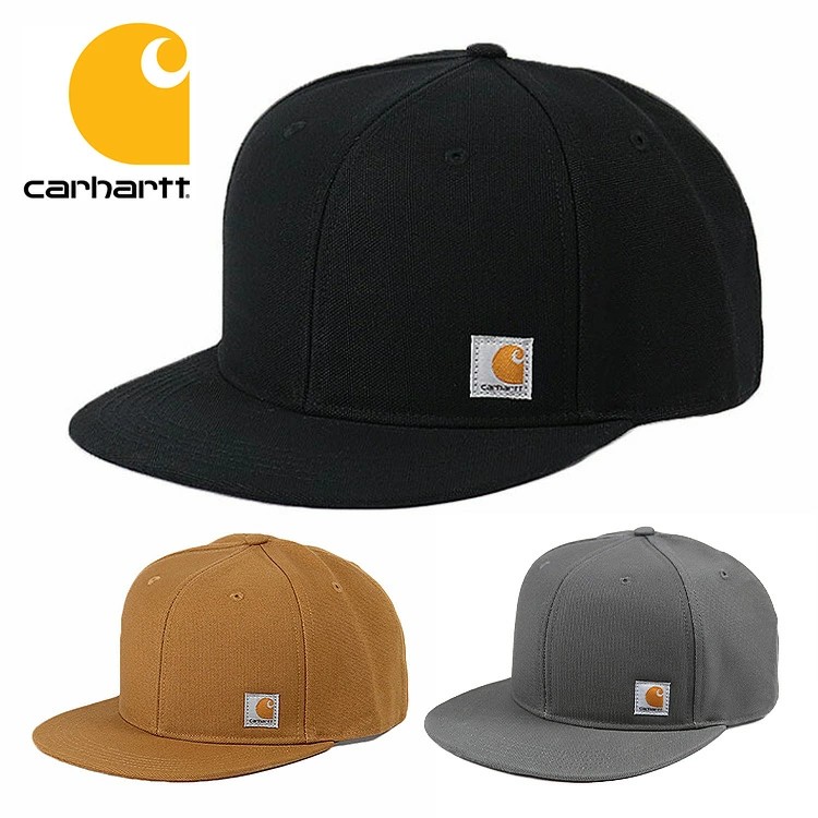 Carhartt (カーハート) 101604 Firm Duck Flat Brim Cap キャップ A01