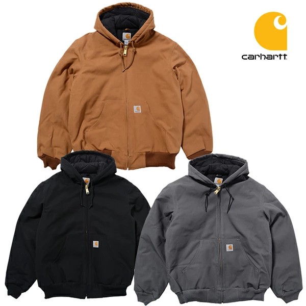 Carhartt (カーハート) J130-M M LseFit WshDck Ins Actve Jac フード ジャケット A01