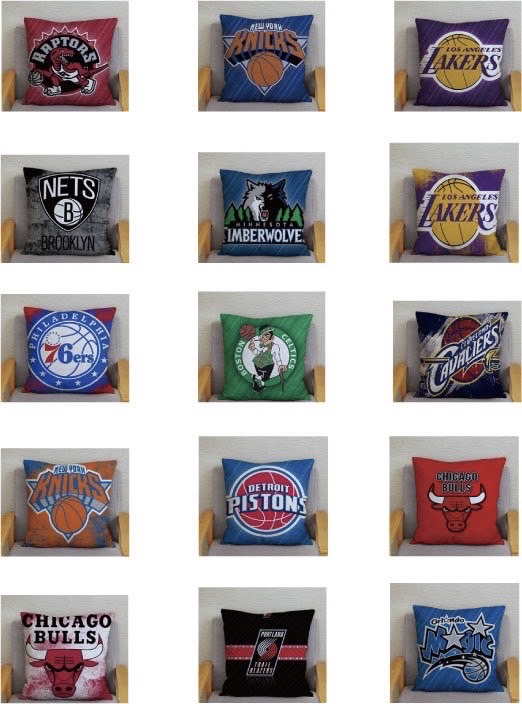 NBA TEAM LOGO クッション 15個アソートセット A10