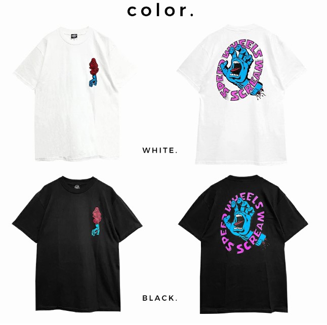 SANTA CRUZ(サンタクルーズ) SC/SPDWHLS S/S-T SCREAMING HAND SCREAM 22SP Tシャツ 半袖
