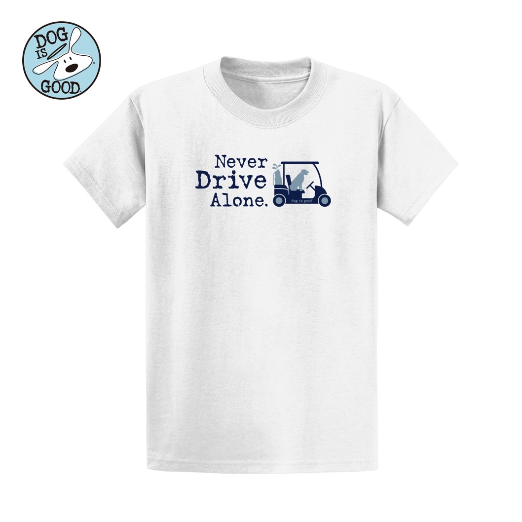 Dog is Good Ｔシャツ ネヴァードライブアローン ホワイト
