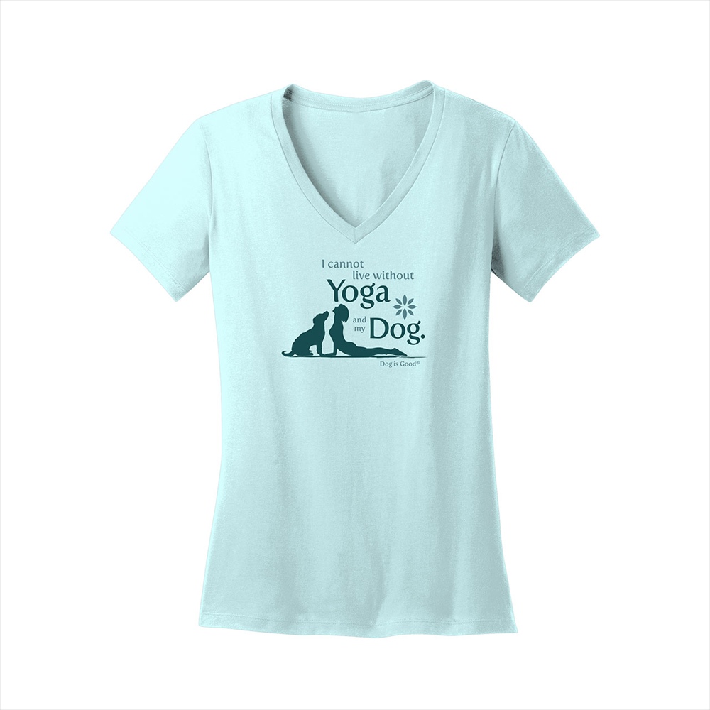 Dog is Good　ウィメンズＴシャツ　ヨガ＆マイドッグ　ミント