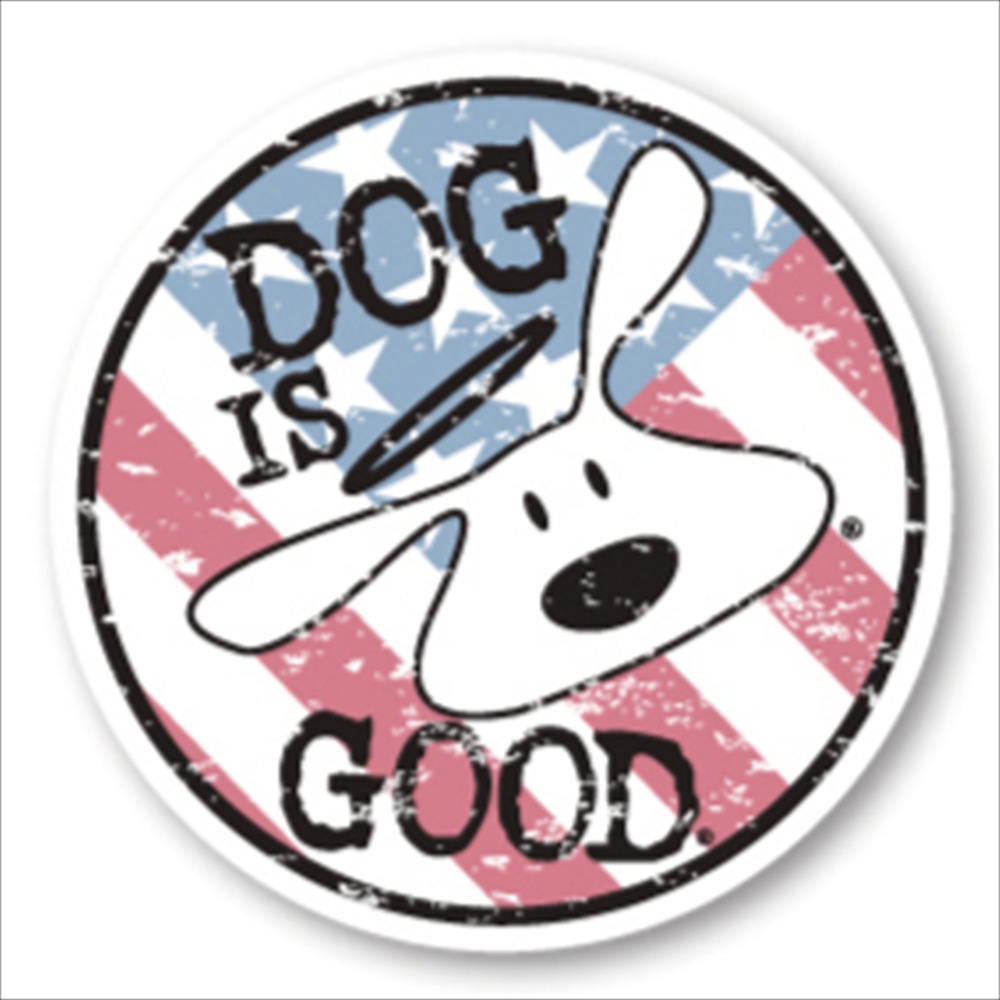 Dog is Good ステッカー ロゴ パトリオット
