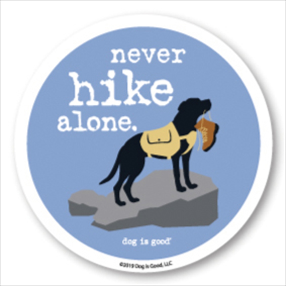 Dog is Good ステッカー ネヴァーハイクアローン