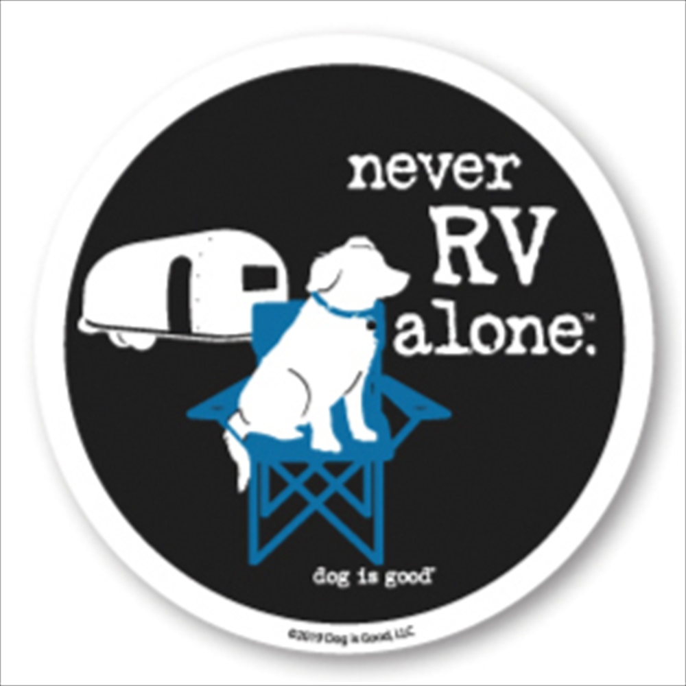 Dog is Good ステッカー ネヴァーRVアローン
