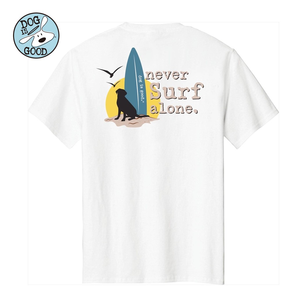 Dog is Good Ｔシャツ ネヴァーサーフアローン ホワイト