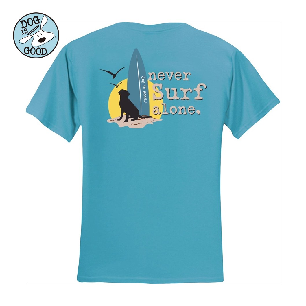 Dog is Good Ｔシャツ ネヴァーサーフアローン スカイブルー