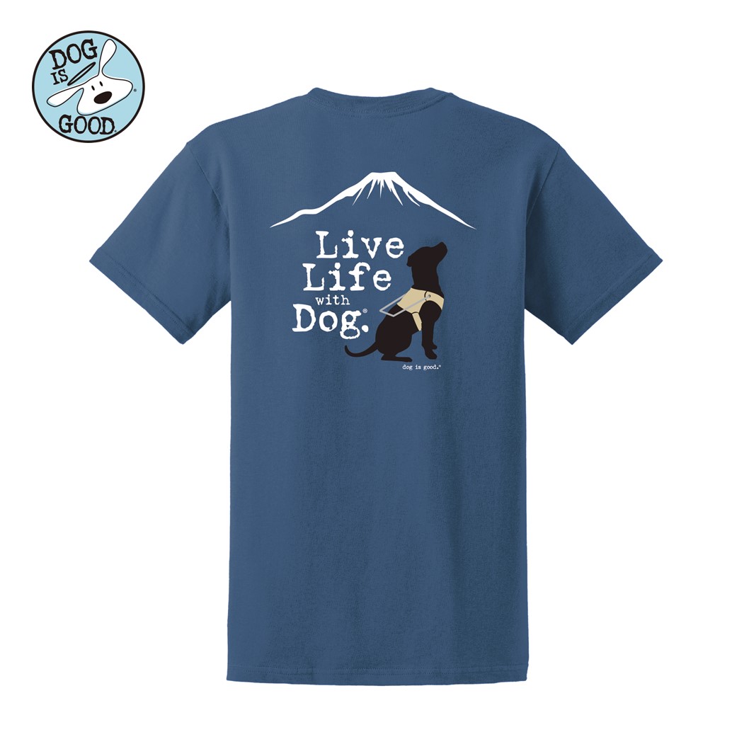 Dog is Good Ｔシャツ ライフウィズドッグ ガイドドッグ ブルー