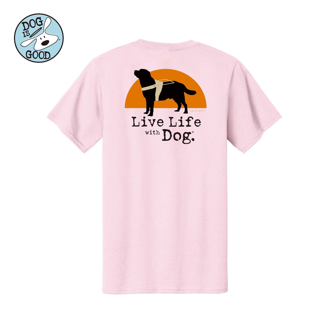 Dog is Good Ｔシャツ ライフウィズドッグ ガイドドッグ ピンク