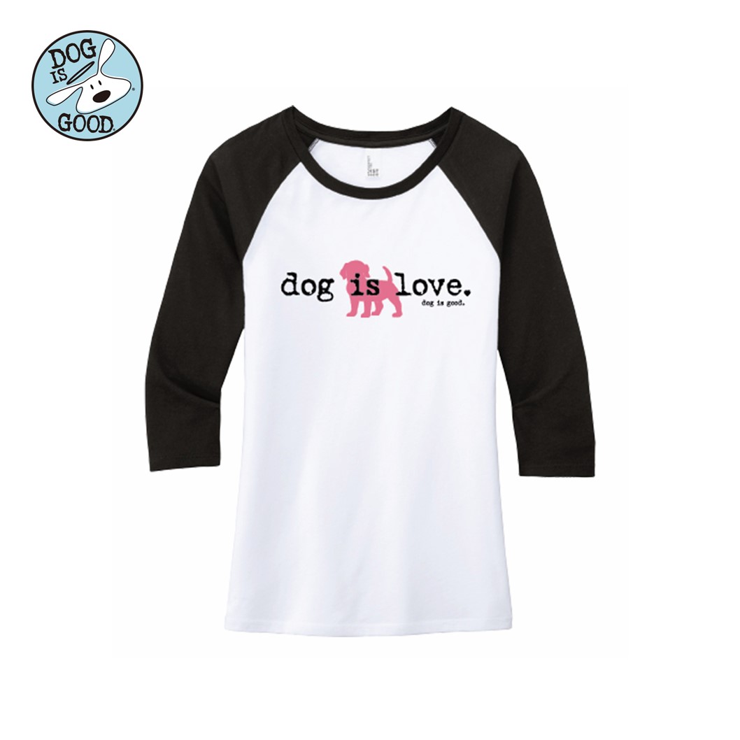 Dog is Good ウィメンズＴシャツ ドッグイズラヴ ラグラン