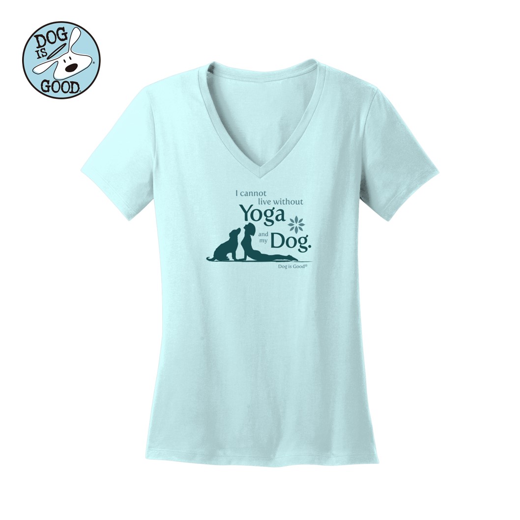Dog is Good ウィメンズＴシャツ ヨガ＆マイドッグ ミント
