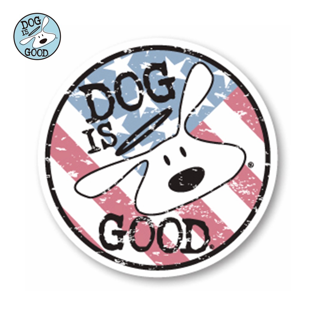 Dog is Good カーマグネット ロゴ パトリオット