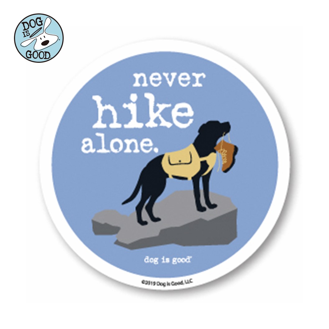 Dog is Good ステッカー ネヴァーハイクアローン