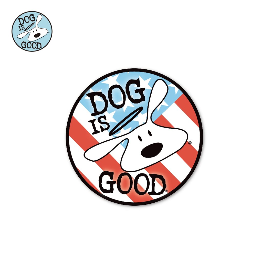 Dog is Good カーマグネット ロゴ パトリオット