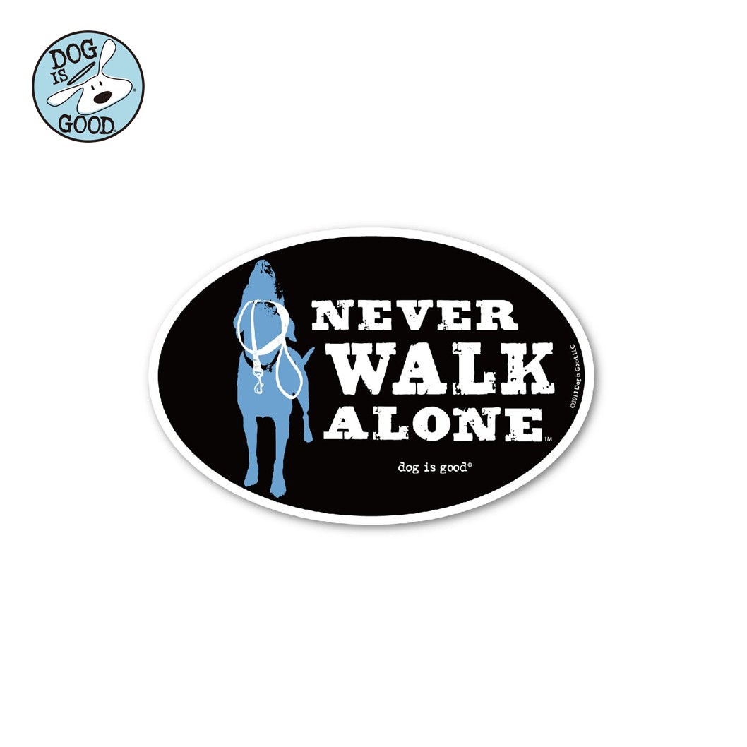 Dog is Good カーマグネット ネヴァーウォークアローン