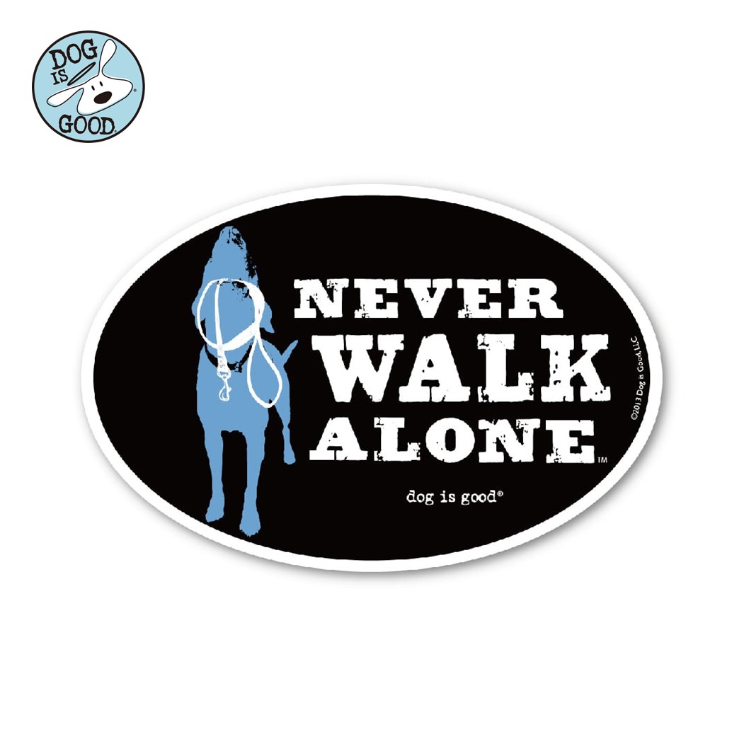 Dog is Good カーマグネット ネヴァーウォークアローン