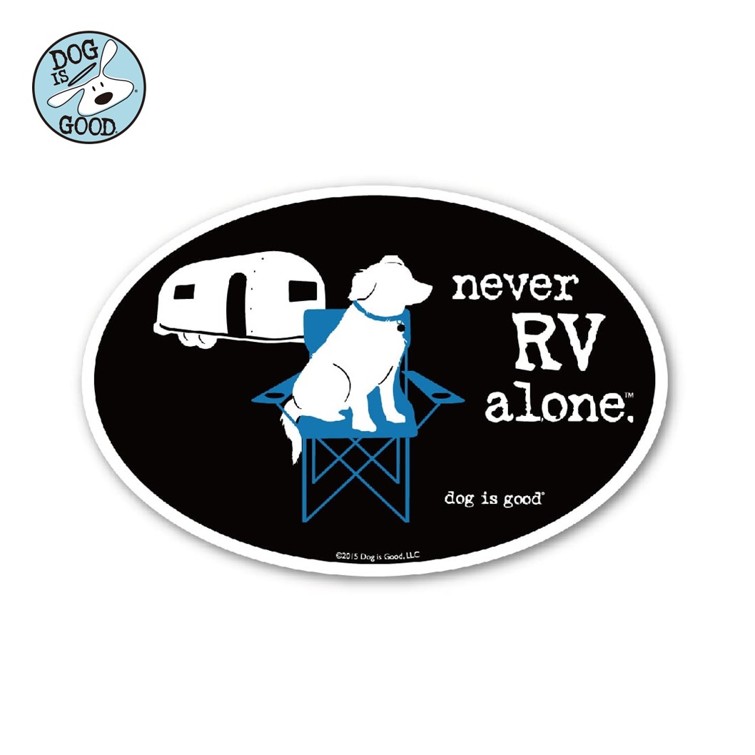 Dog is Good カーマグネット ネヴァーRVアローン