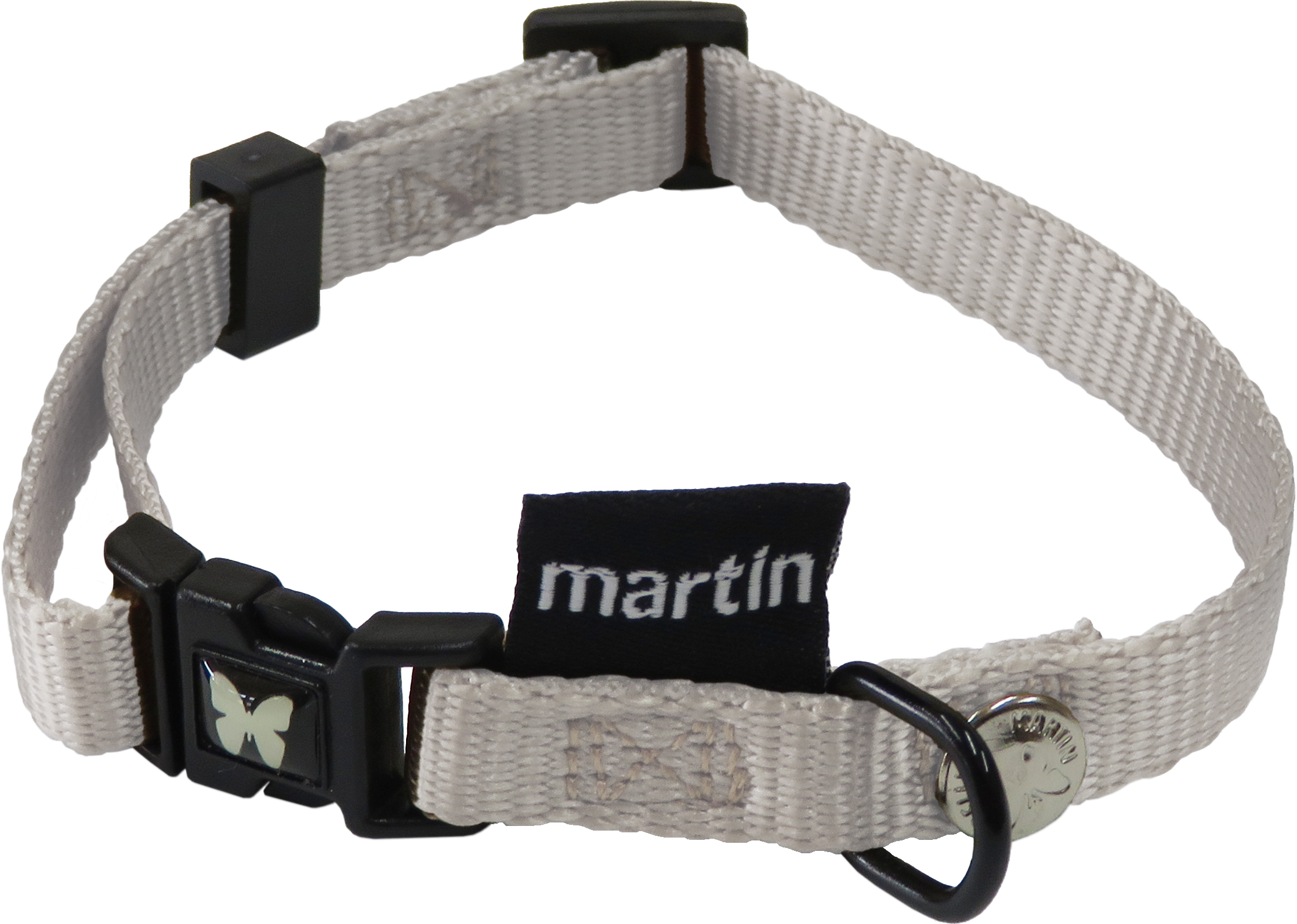 martin ナイロンカラー シルバー