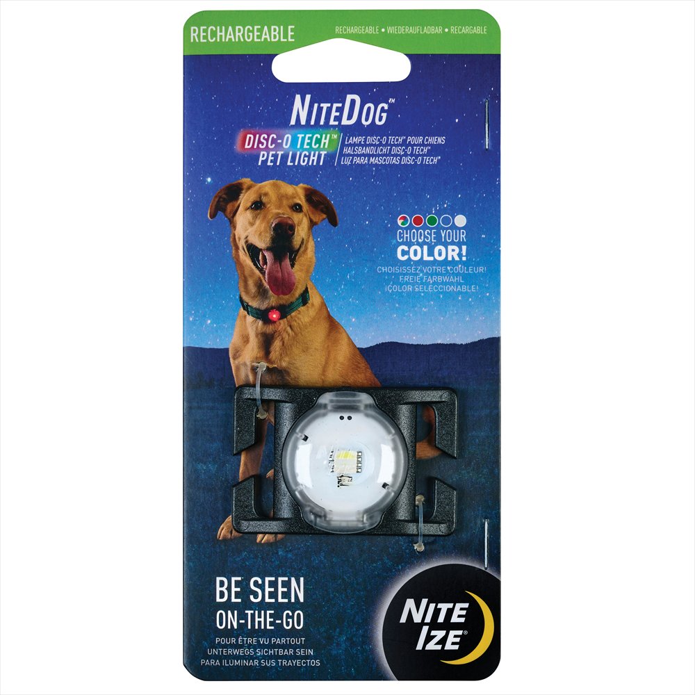 NITE IZE　ナイトドッグ　リチャージャブルペットライト　マルチカラー