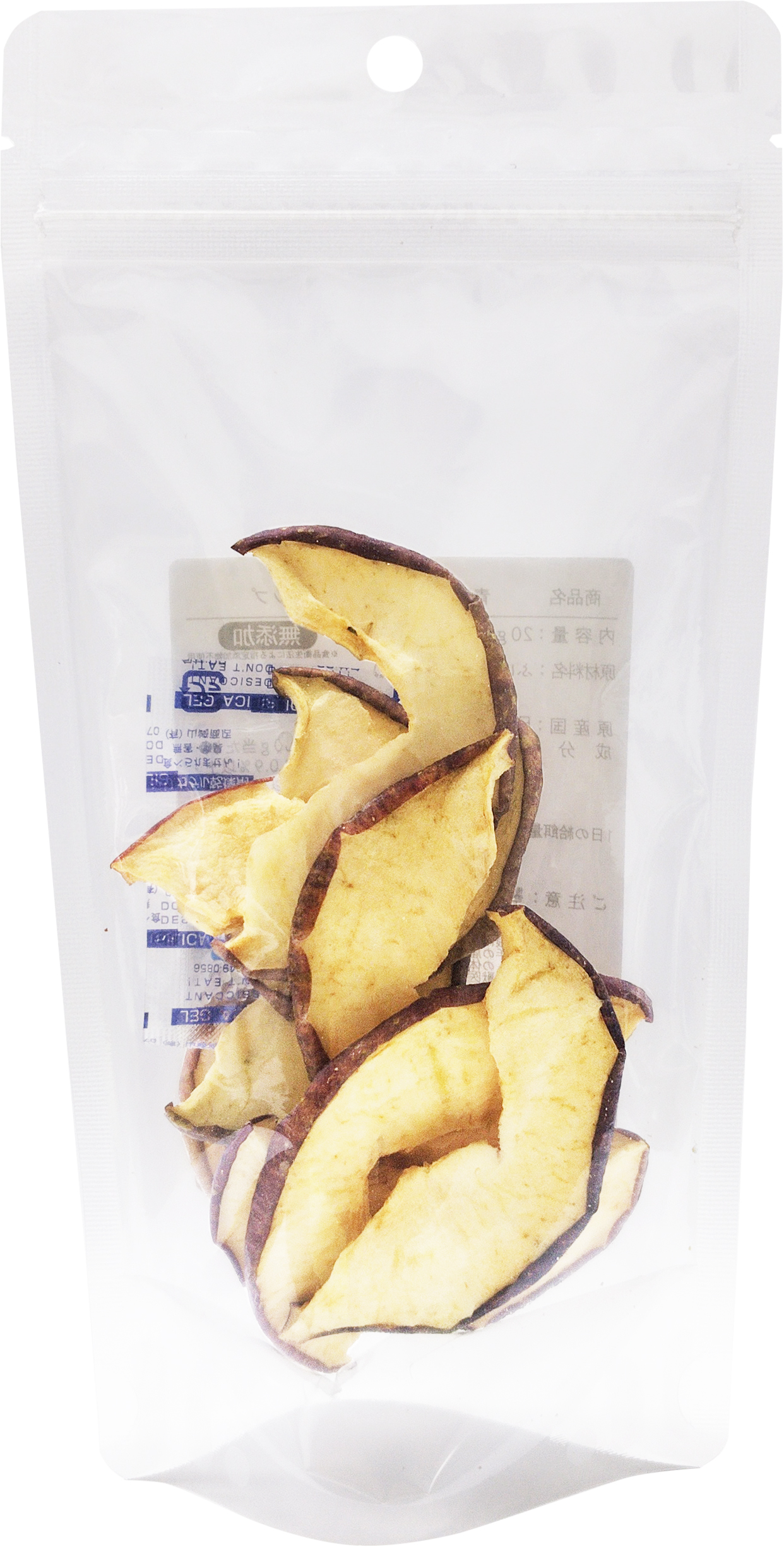 （表面無地）青森県産 ふじりんごチップ 20ｇ