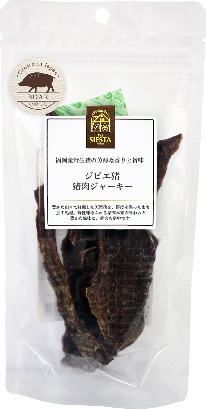 福岡県産　ジビエ猪　猪肉ジャーキー　30ｇ