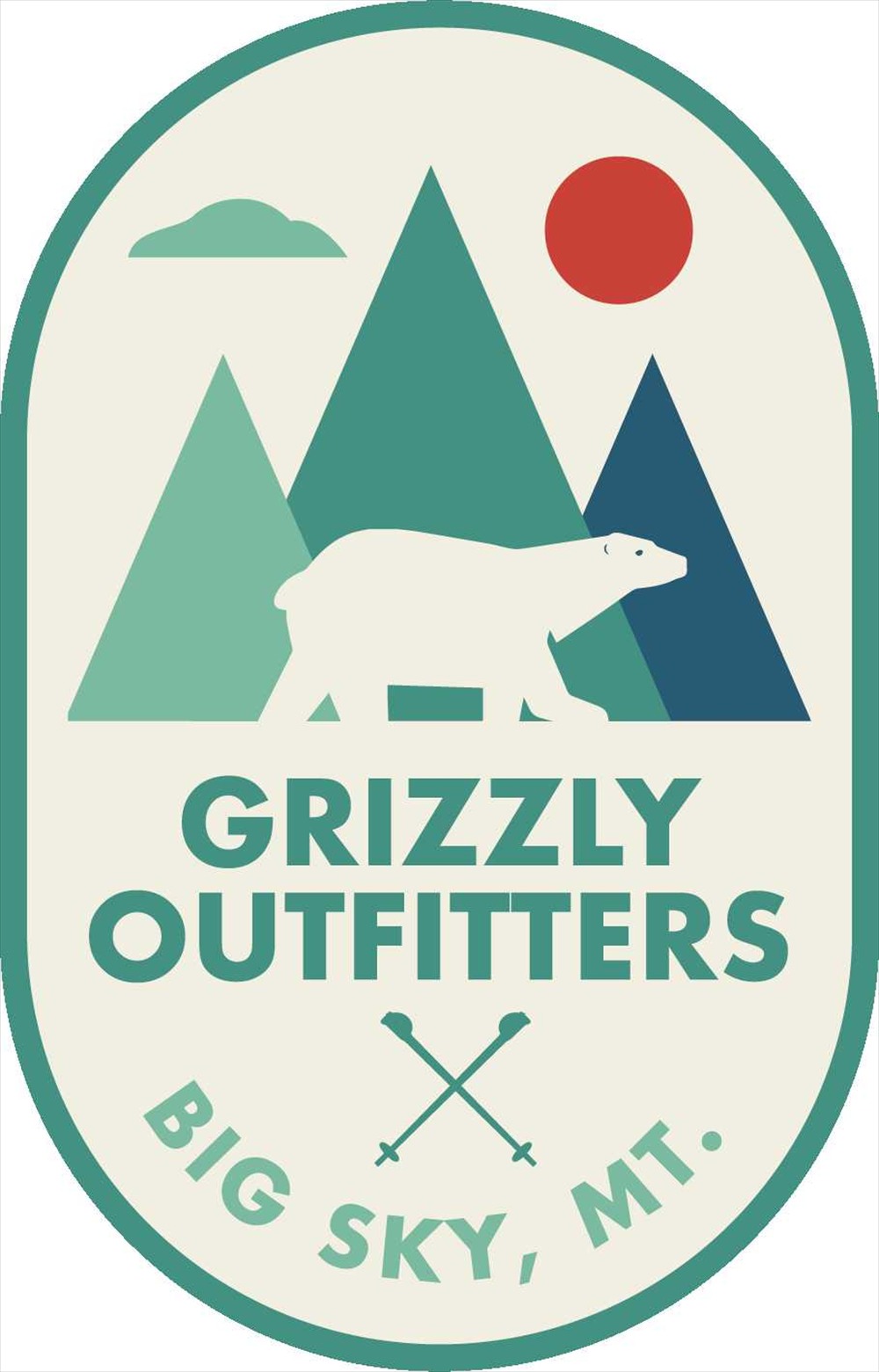 Sticker Pack グリズリーベアー L